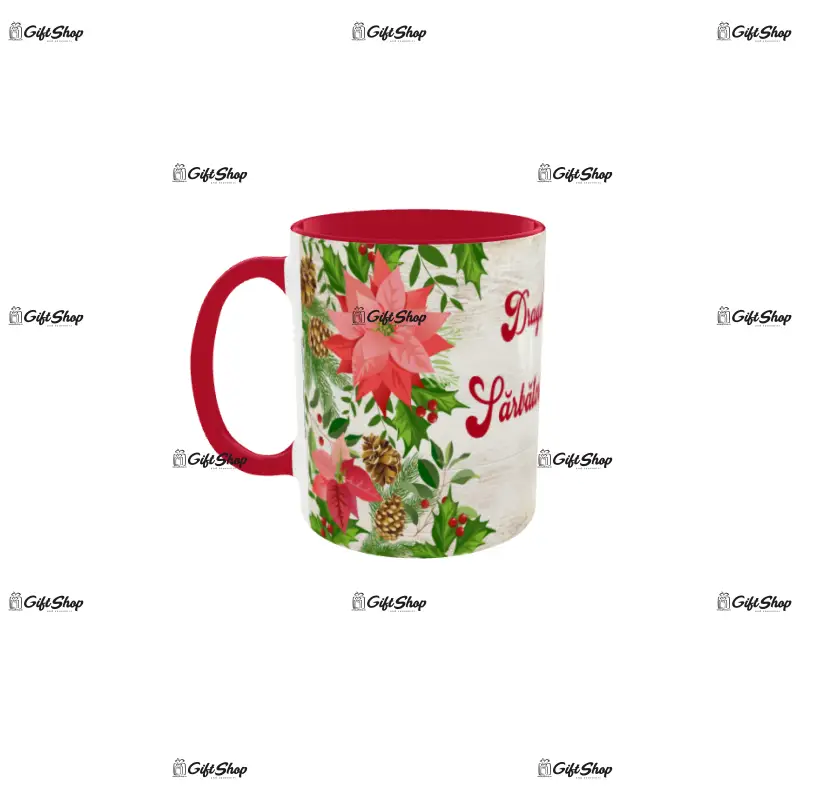 Draga nasa sarbatori fericite, cana din ceramica, 330ml, model cgs1812